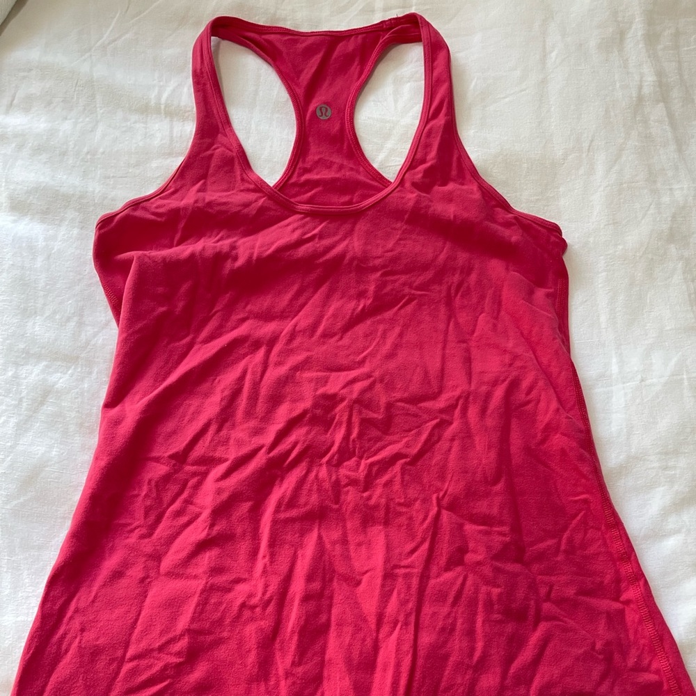 Lululemon hot pink racerback Tank Top